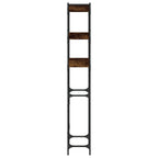 Pesukonehyllykkö savutammi 67x25x163 cm tekninen puu