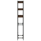 Pesukonehyllykkö ruskea tammi 67x25x163 cm tekninen puu