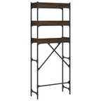 Pesukonehyllykkö ruskea tammi 67x25x163 cm tekninen puu