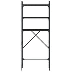 Pesukonehyllykkö musta 67x25x163 cm tekninen puu