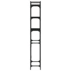 Pesukonehyllykkö musta 67x25x163 cm tekninen puu