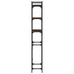 Pesukonehyllykkö ruskea tammi 67x25x163 cm tekninen puu