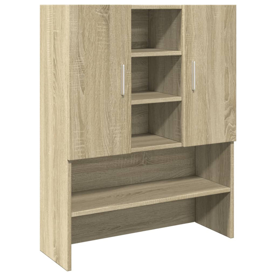 Tvättmaskinskåp Sonoma ek 70,5x24x90 cm