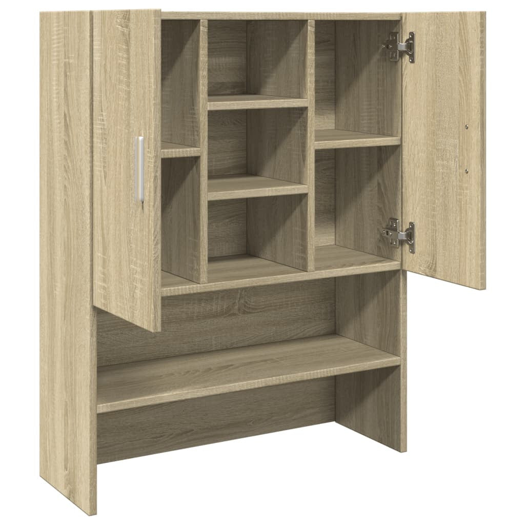 Tvättmaskinskåp Sonoma ek 70,5x24x90 cm