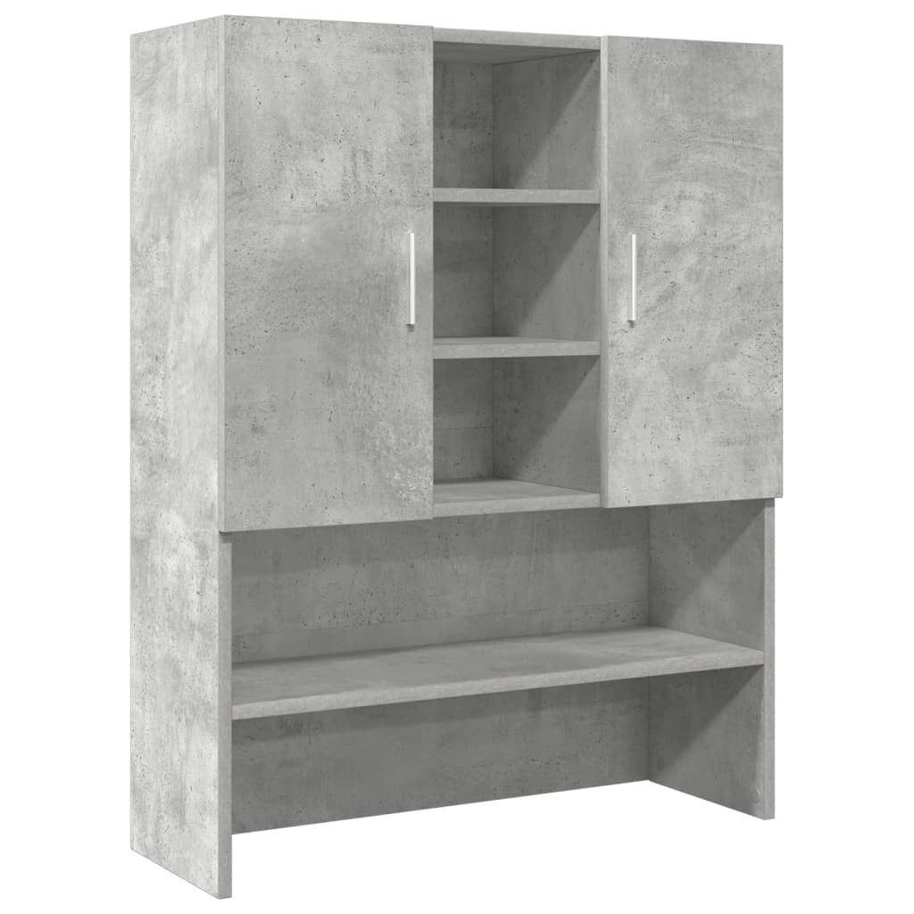 Tvättmaskinskåp, betonggrå, 70,5x25,5x90 cm
