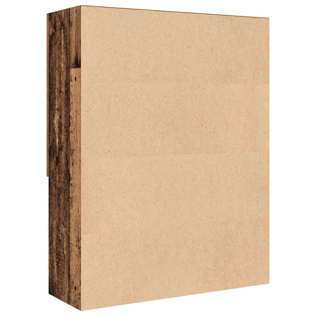 Gammalt tvättmaskinskåp i trä 70,5x25,5x90 cm
