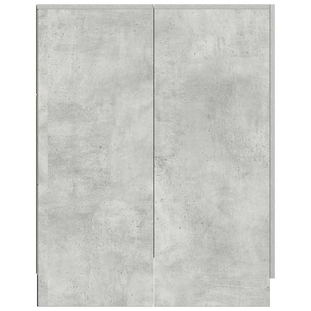 Pesukonekaappi betoninharmaa 70,5x71,5x91,5 cm