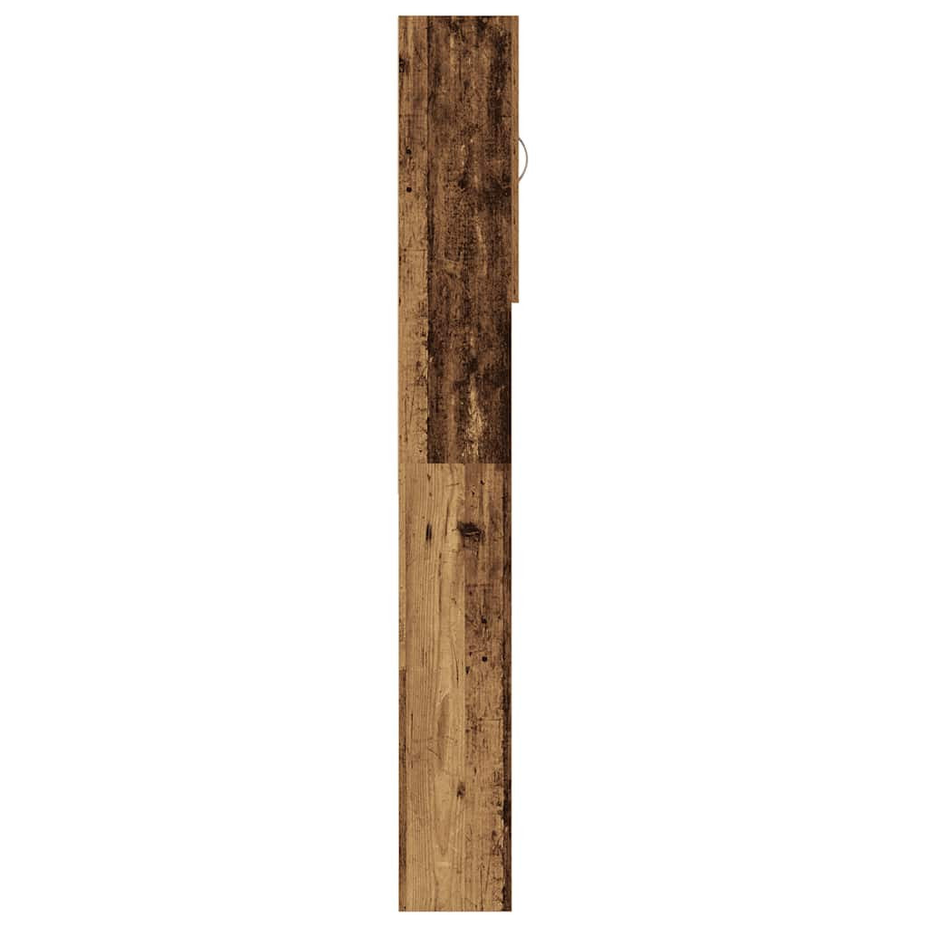 Gammalt tvättmaskinskåp i trä 64x25,5x190 cm
