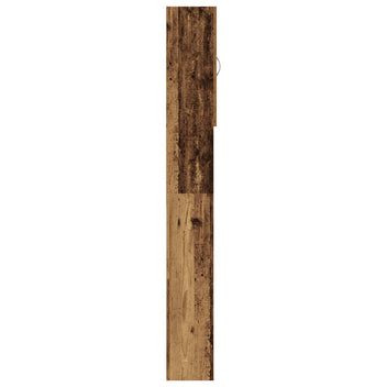 Gammalt tvättmaskinskåp i trä 64x25,5x190 cm