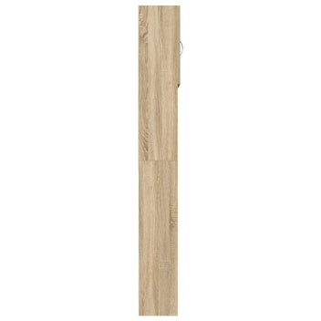 Tvättmaskinskåp Sonoma ek 64x24x190 cm spånskiva