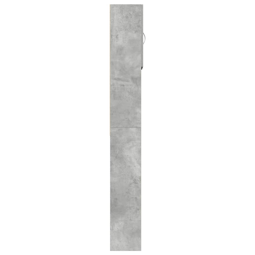 Tvättmaskin Skåp Betonggrå 64x24x190 cm Designat trä
