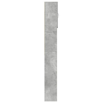 Tvättmaskin Skåp Betonggrå 64x24x190 cm Designat trä