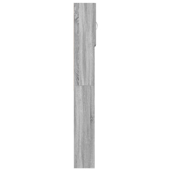 Tvättmaskinskåp Grey Sonoma 64x24x190 cm tekniskt trä