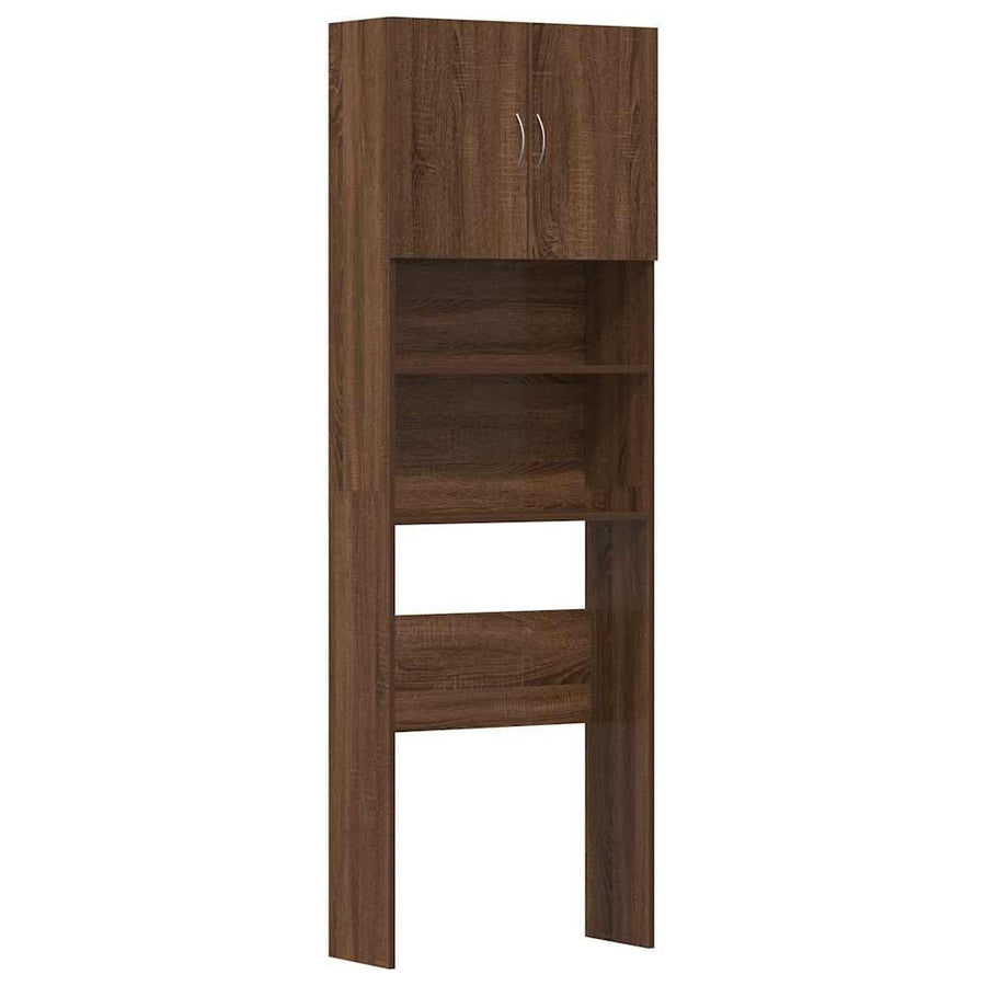pesukonekaappi ruskea tammi 64x24x190 cm tekninen puu