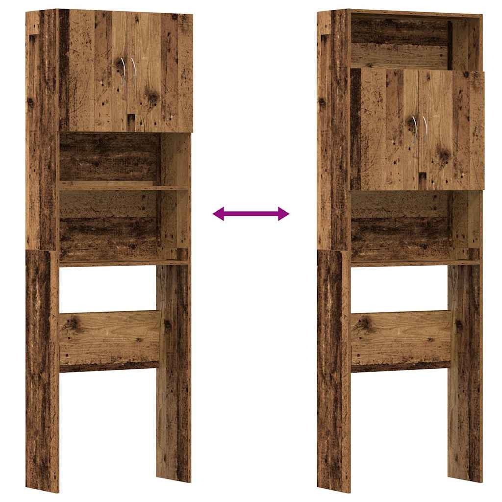 Pesukonekaappi Vanha Puu 64x24x190 cm lastulevy