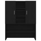 Pesukonekaappi musta tammi 70,5x25,5x90 cm