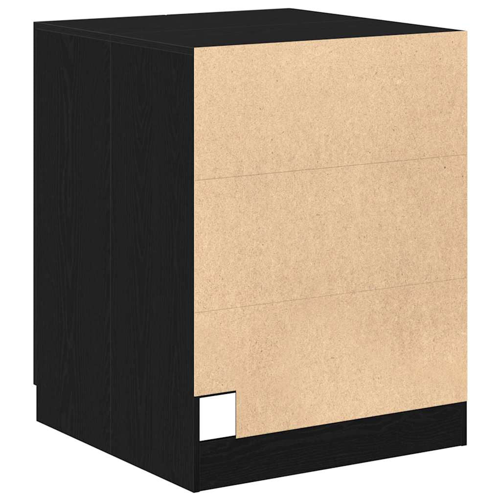 Pesukonetorni säilytystilassa Musta tammi 70.5 x 71.5 x 91.5 cm