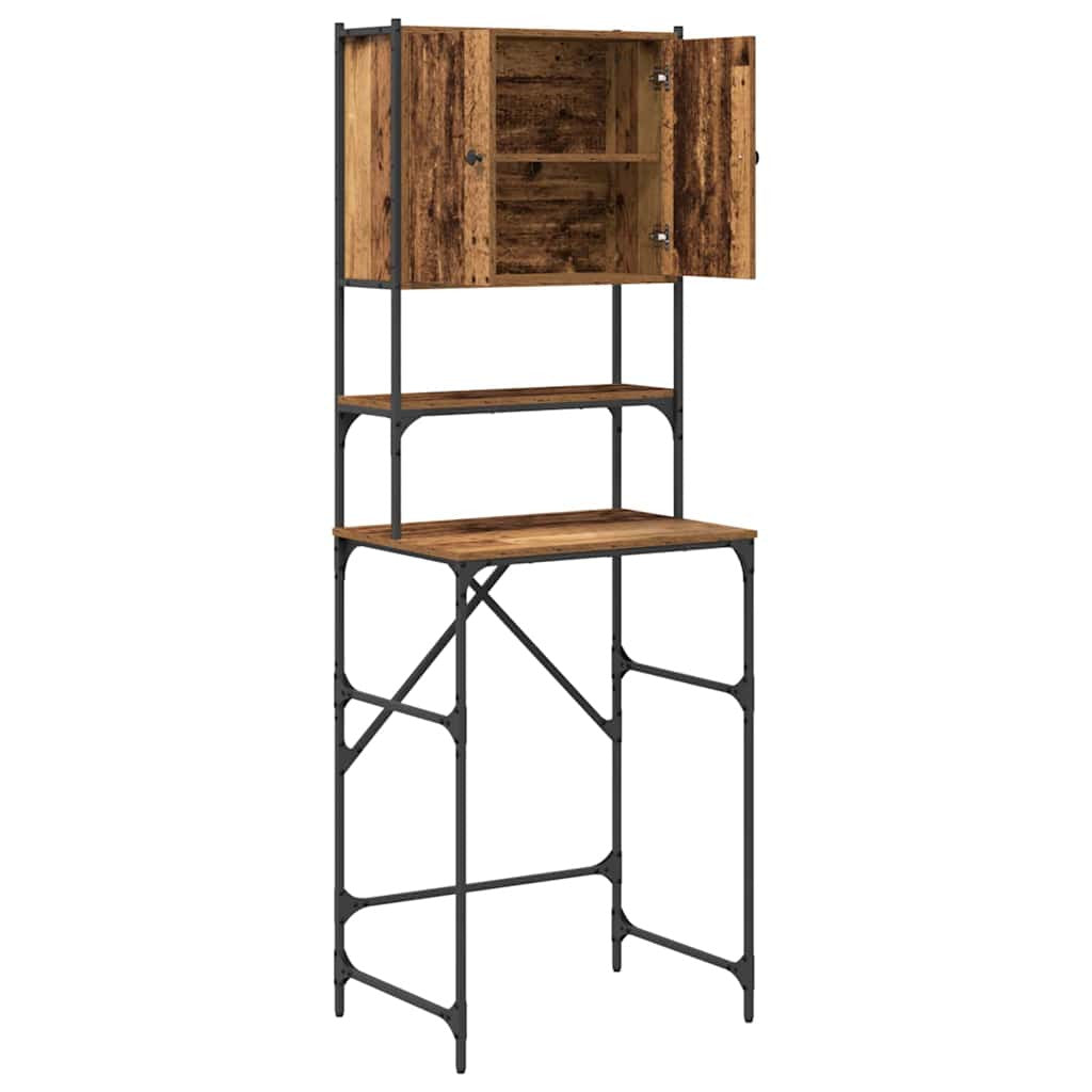Tvättmaskinstorn Gammalt trä 68 x 48,5 x 194 cm