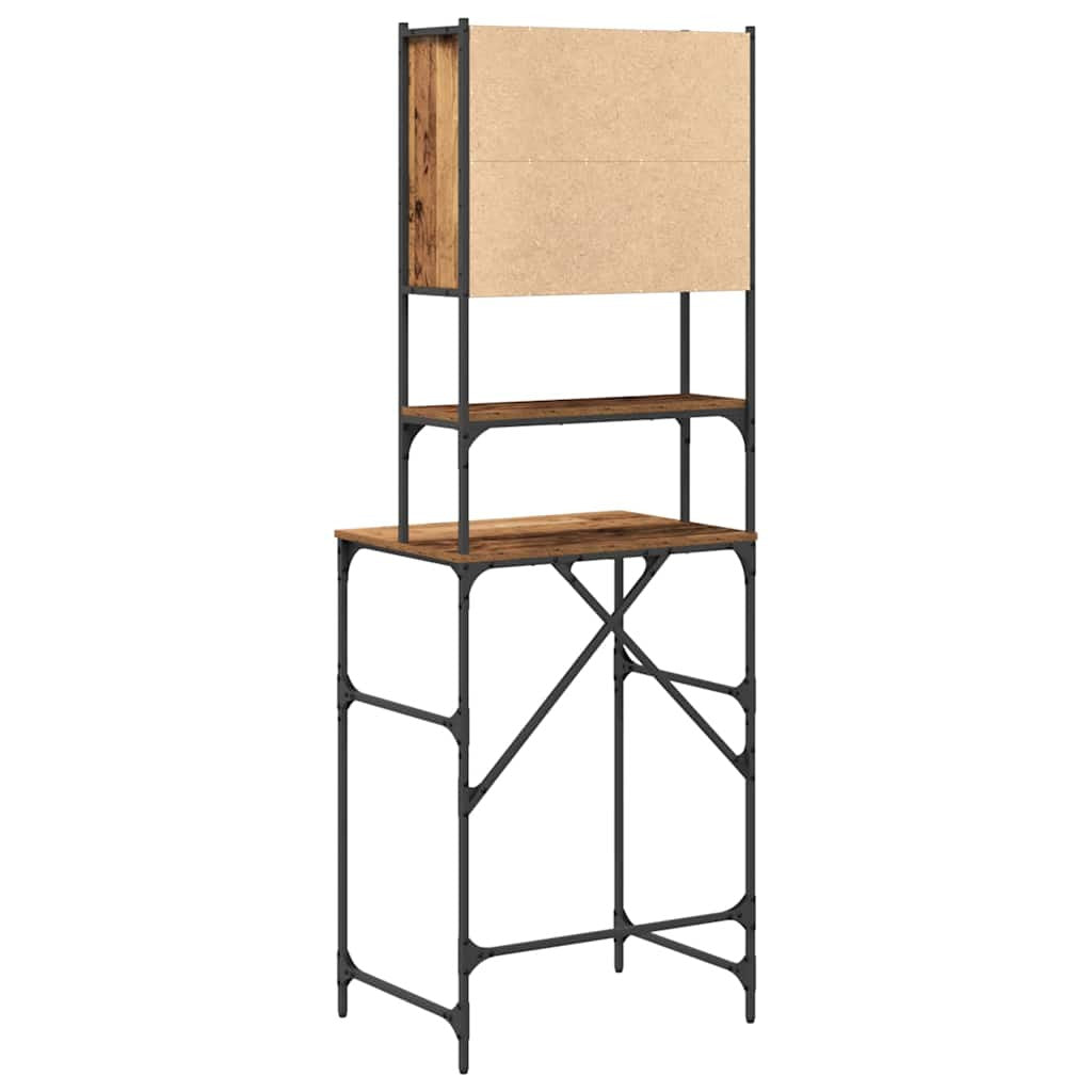 Tvättmaskinstorn Gammalt trä 68 x 48,5 x 194 cm