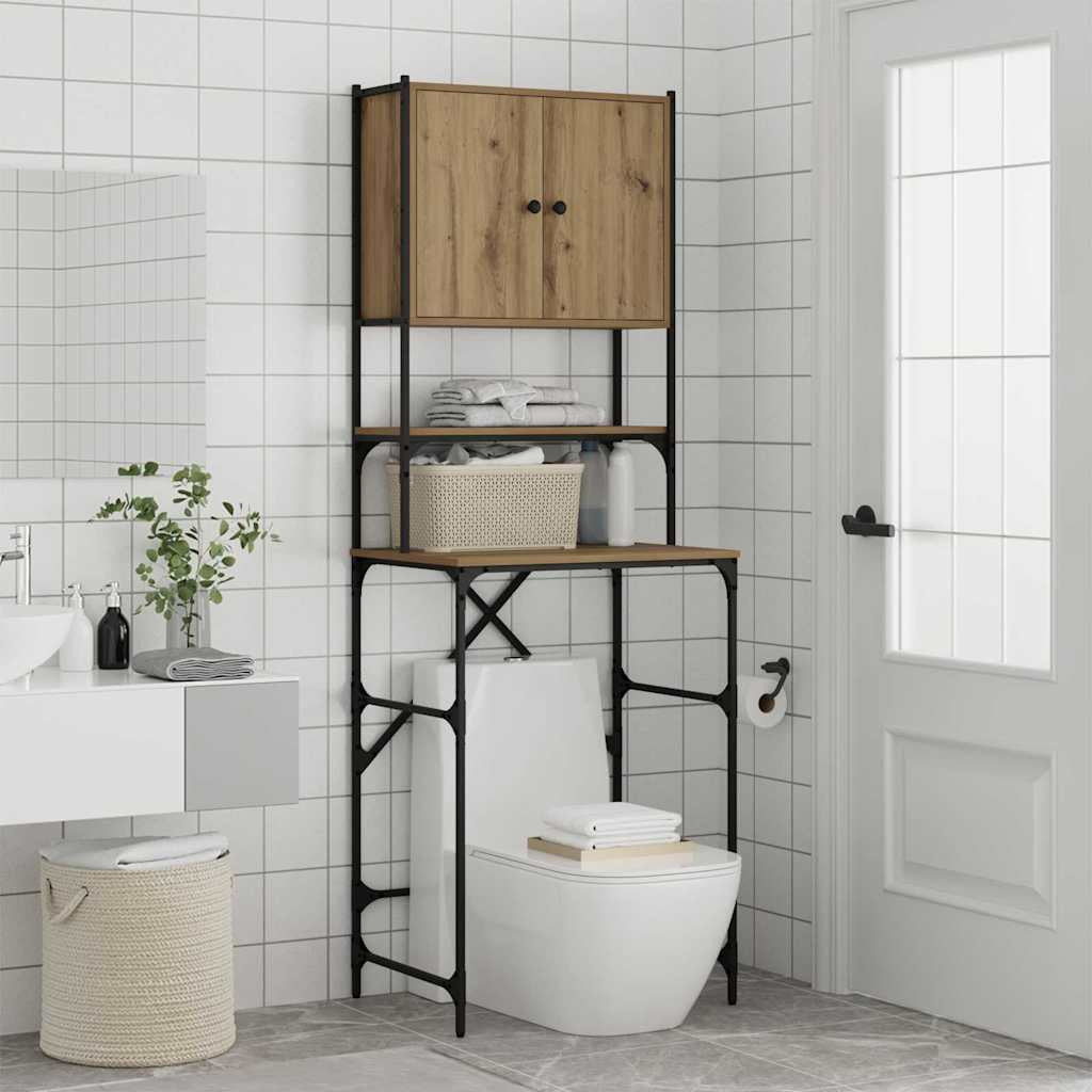 Tvättmaskinstorn i ek 68 x 48,5 x 194 cm