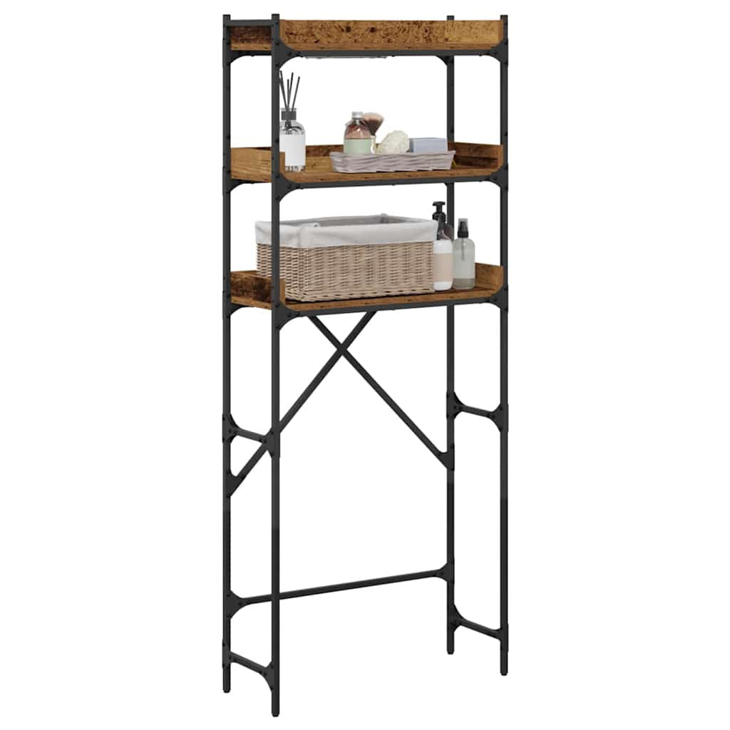 Pesukoneen hylly Vanha puu 67 x 25 x 163 cm Tekninen puu