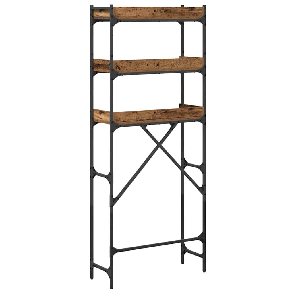 Pesukoneen hylly Vanha puu 67 x 25 x 163 cm Tekninen puu