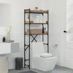 Pesukoneen hylly hyllyllä 67 x 25 x 163 cm Tekninen puu