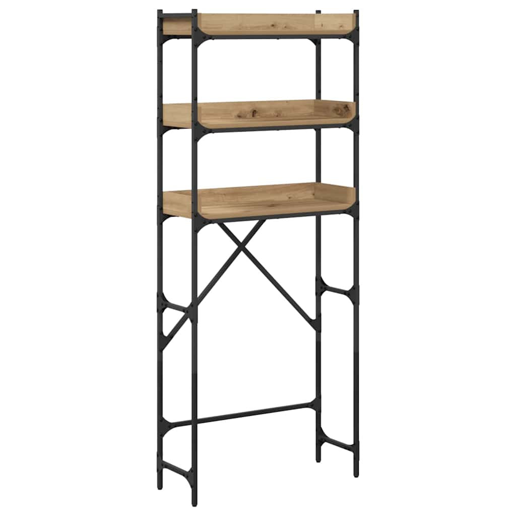 Pesukoneen hylly hyllyllä 67 x 25 x 163 cm Tekninen puu