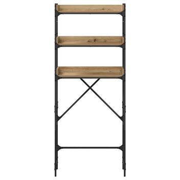 Tvättmaskinshylla på hylla 67 x 25 x 163 cm Tekniskt trä