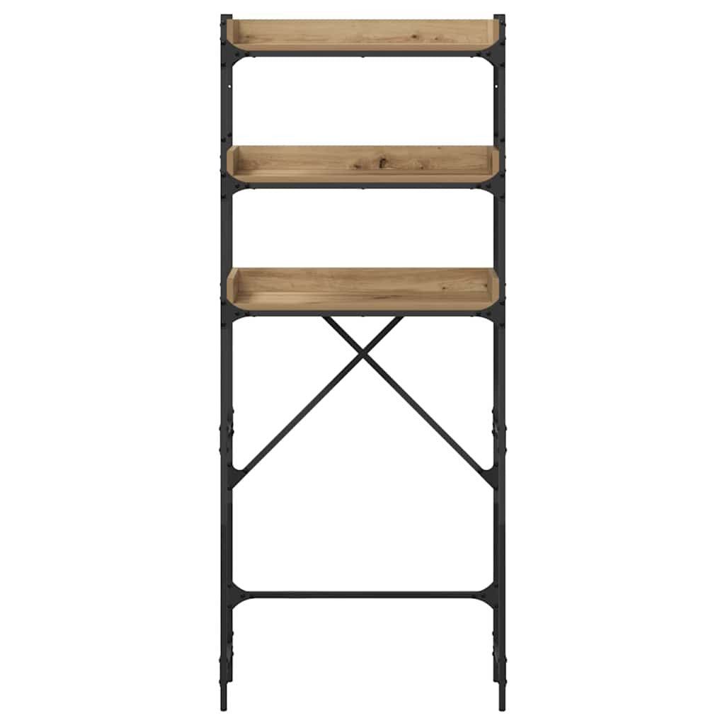 Pesukoneen hylly hyllyllä 67 x 25 x 163 cm Tekninen puu