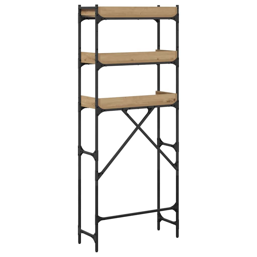 Pesukoneen hylly hyllyllä 67 x 25 x 163 cm Tekninen puu