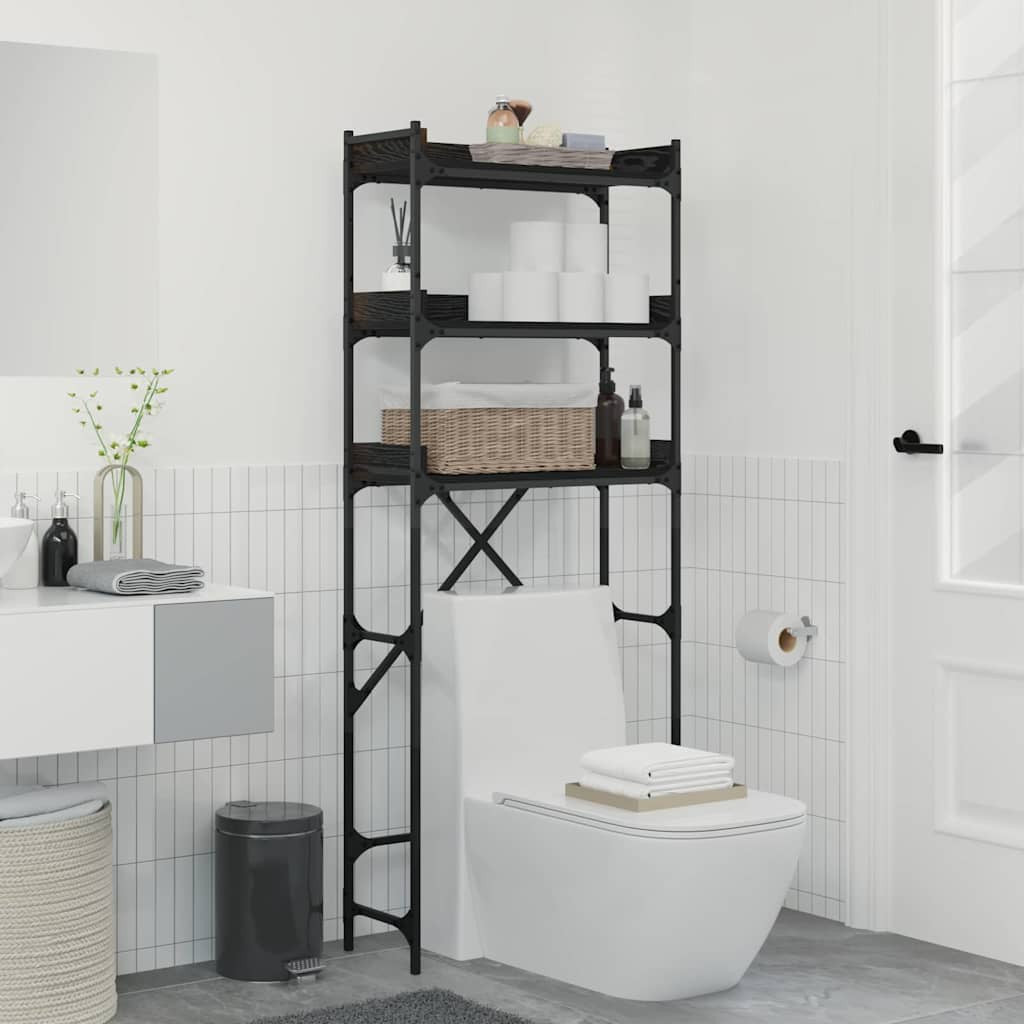 Pesukoneen hylly hyllyllä 67 x 25 x 163 cm Tekninen puu