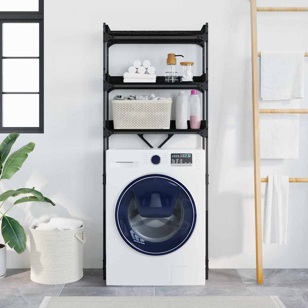 Pesukoneen hylly hyllyllä 67 x 25 x 163 cm Tekninen puu