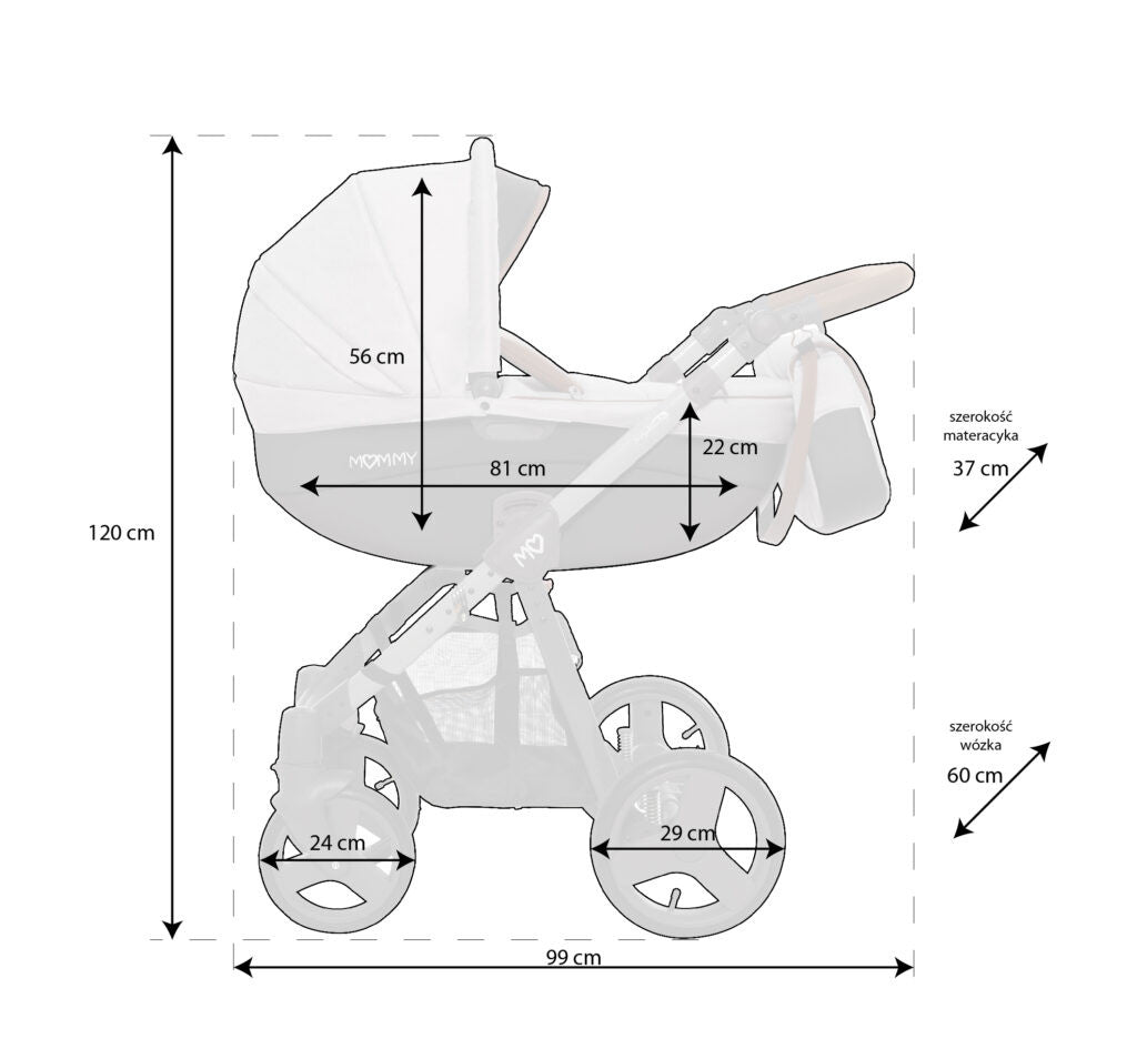 Babyactive MOMMY 2-i-1 kombinationsbarnvagn, specialutgåva, 5 olika designs