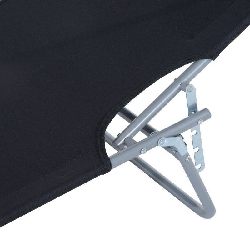 aurinkotuoli suojalla (musta)