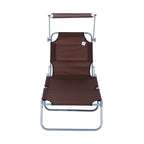 aurinkotuoli suojalla (ruskea)