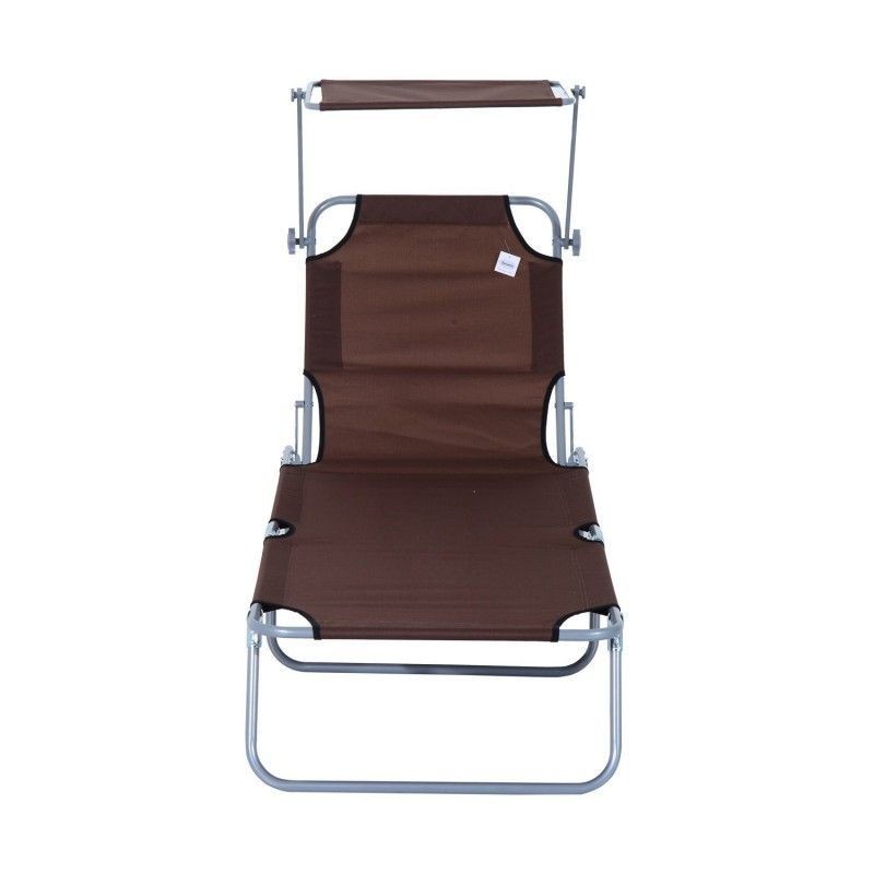 aurinkotuoli suojalla (ruskea)