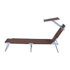 aurinkotuoli suojalla (ruskea)