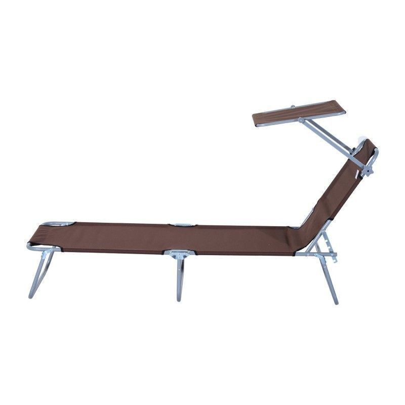 aurinkotuoli suojalla (ruskea)