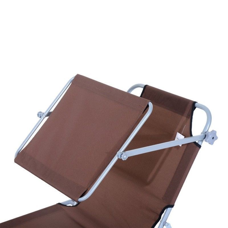 aurinkotuoli suojalla (ruskea)