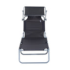 aurinkotuoli suojalla (harmaa)