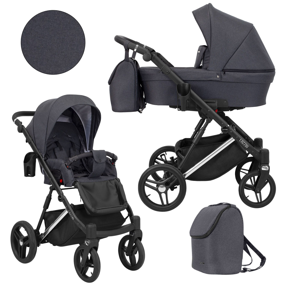 Kunert Lazzio 2-in-1 yhdistelmävaunut, useita värejä