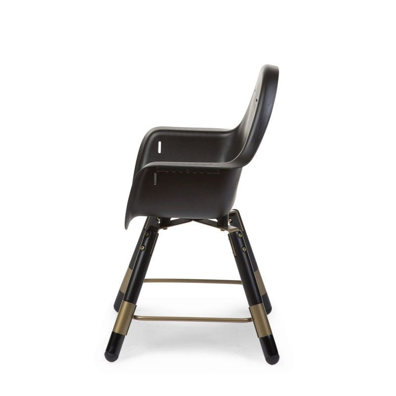 Evolu 2 Syöttötuoli Mustakultainen