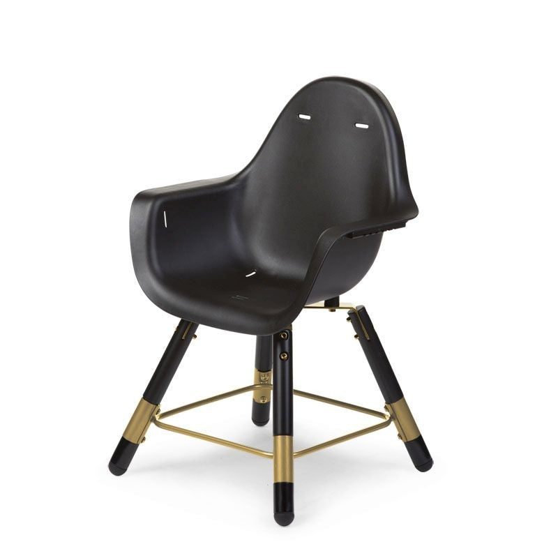 Evolu 2 Syöttötuoli Mustakultainen