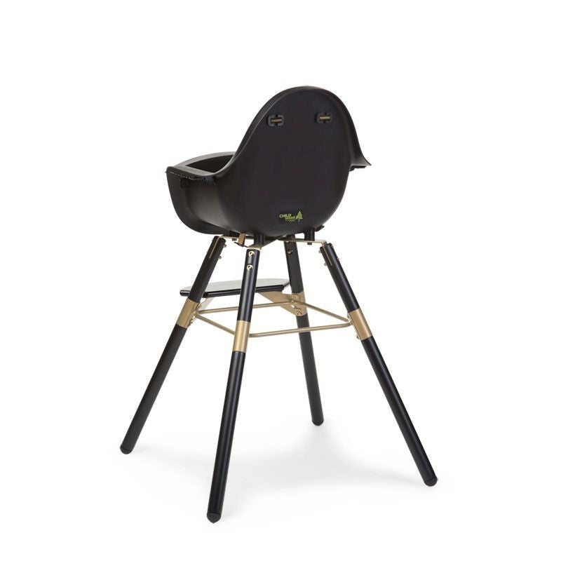 Evolu 2 Syöttötuoli Mustakultainen