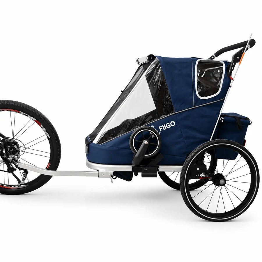 Fiigo Cykelkärra för 1–2 barn, blå