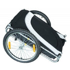 Pyöräilykärry lemmikille (valkomusta)