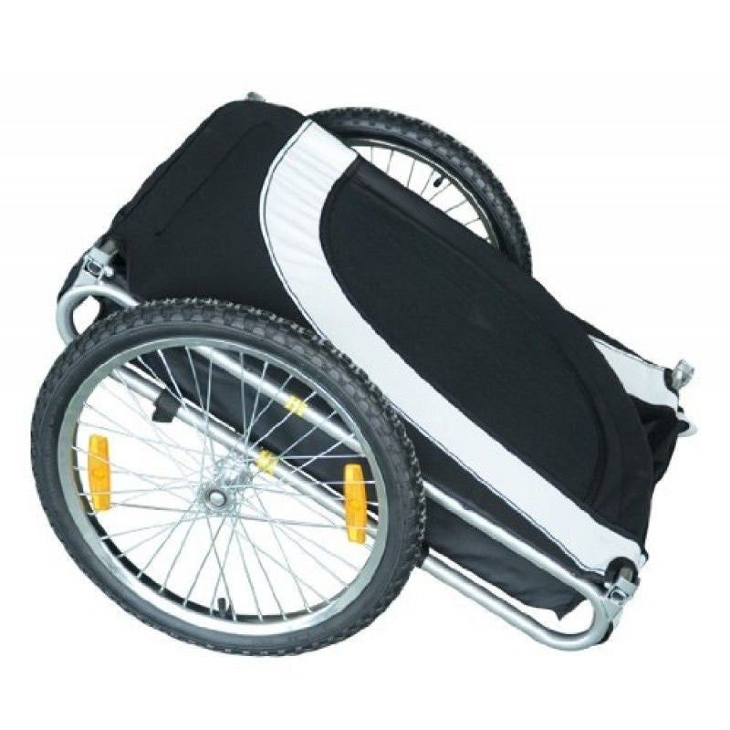 Pyöräilykärry lemmikille (valkomusta)