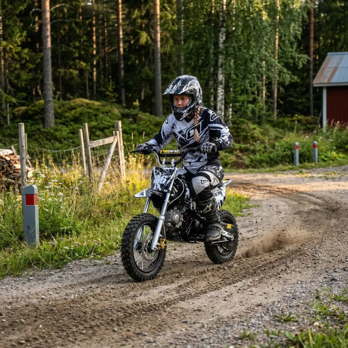 Arktis Motors Minikrossi 70cc, svart