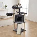 Pohjolan Lemmikkitarvike Kissan kiipeily-/raapimispuu 106 cm, Vaalean Harmaa